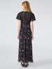 Peggy Flutter Sleeve Maxi Dress