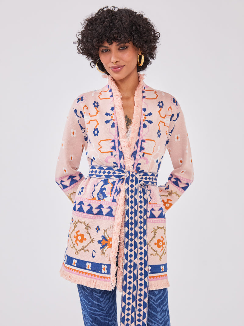Desert Loom Cardigan Pink