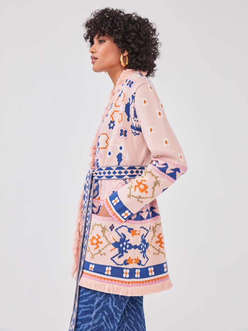 Desert Loom Cardigan Pink