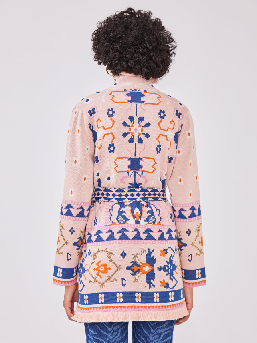 Desert Loom Cardigan Pink