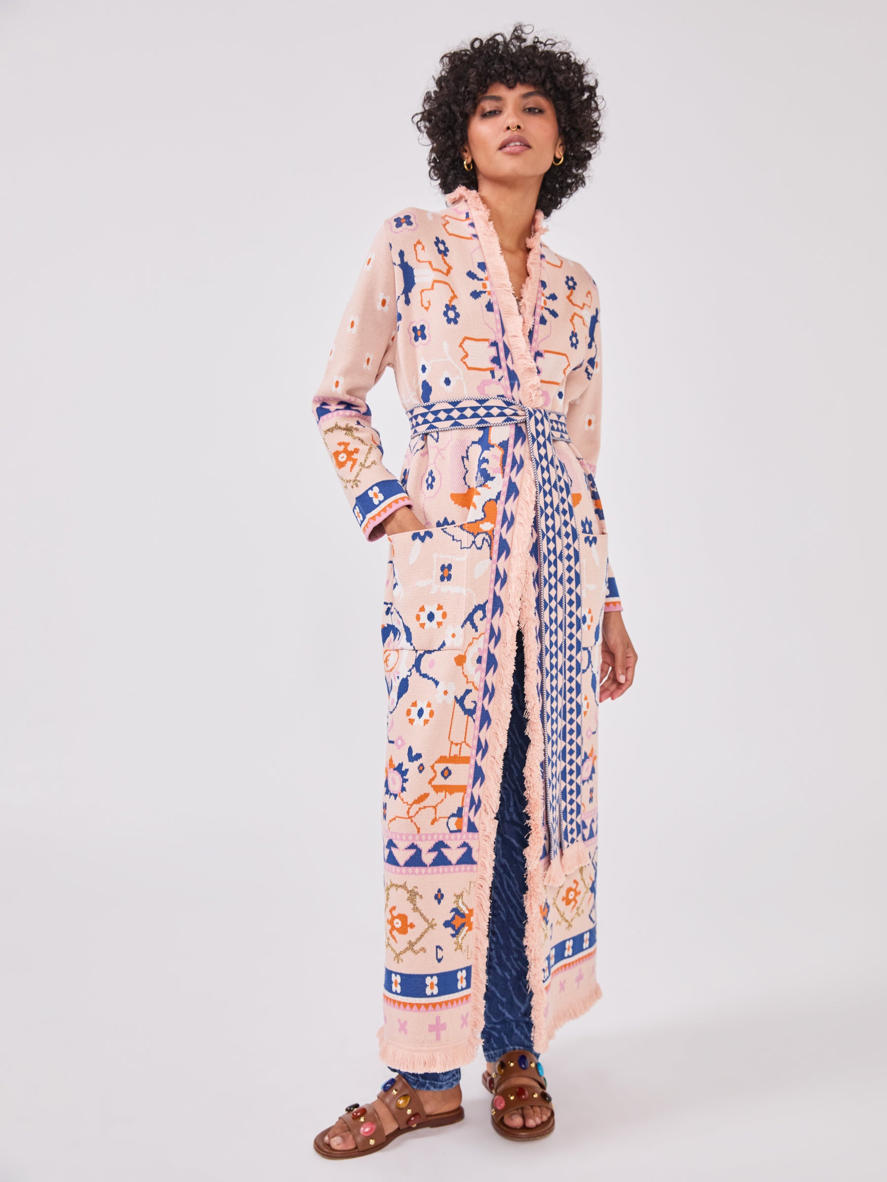 Desert Loom Duster Pink