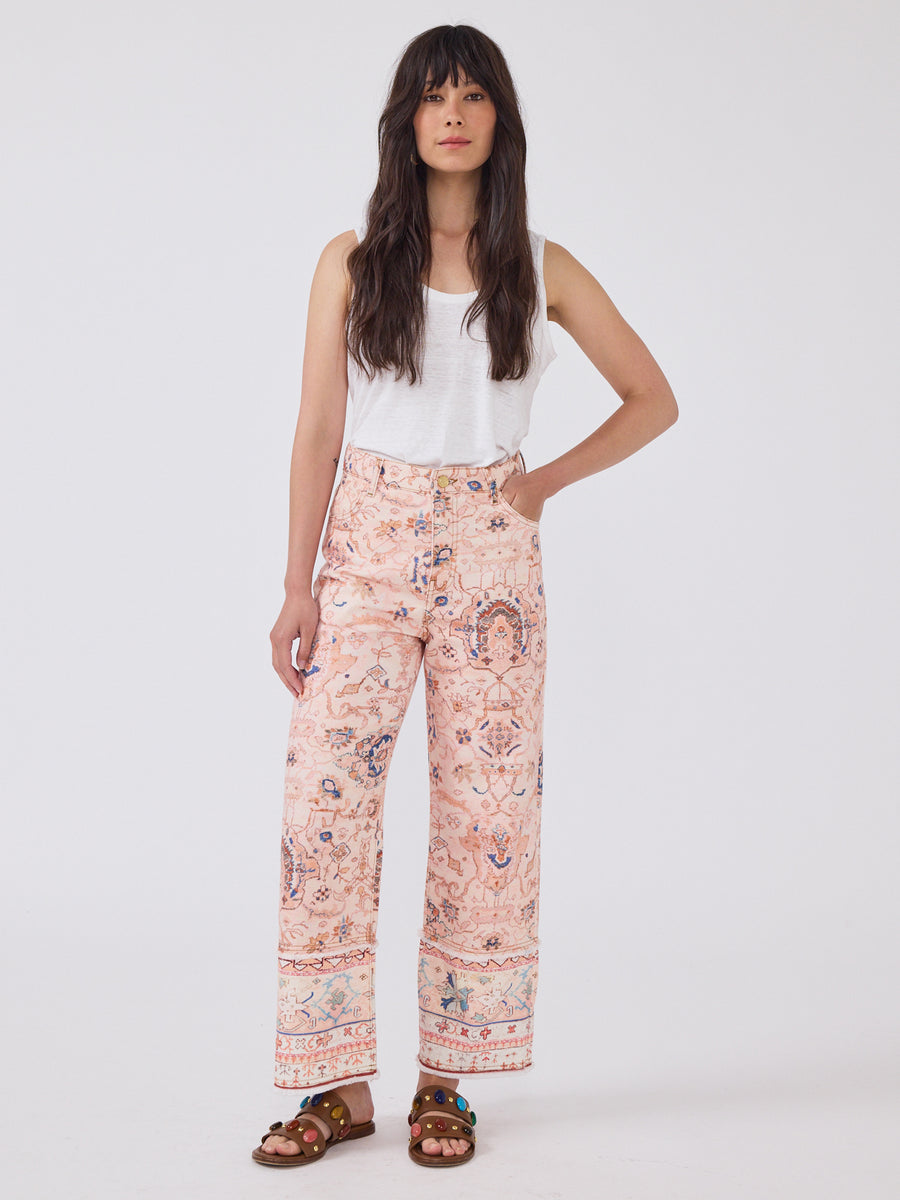 Desert Loom Wide Leg Jeans Pink