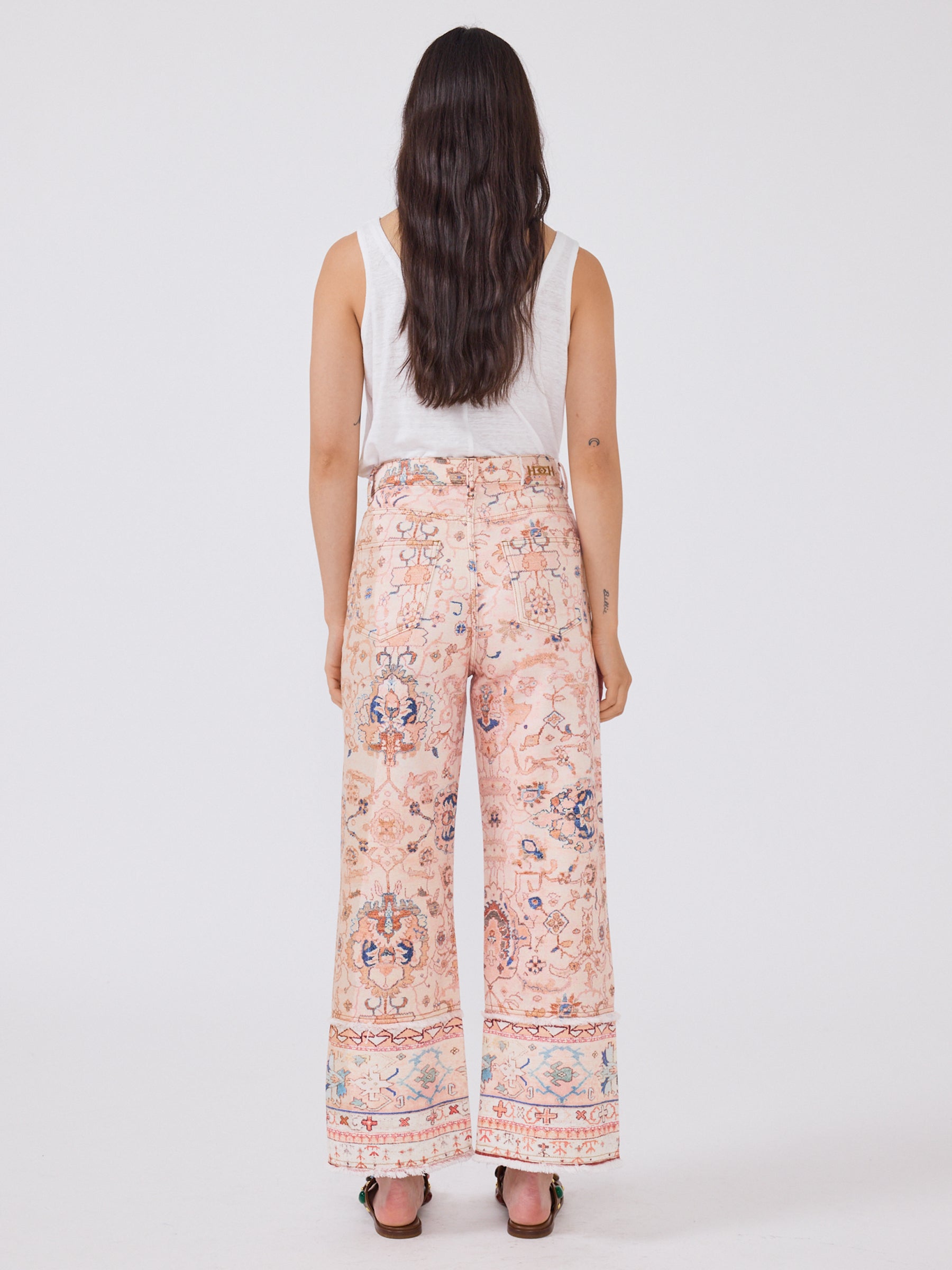 Desert Loom Wide Leg Jeans Pink