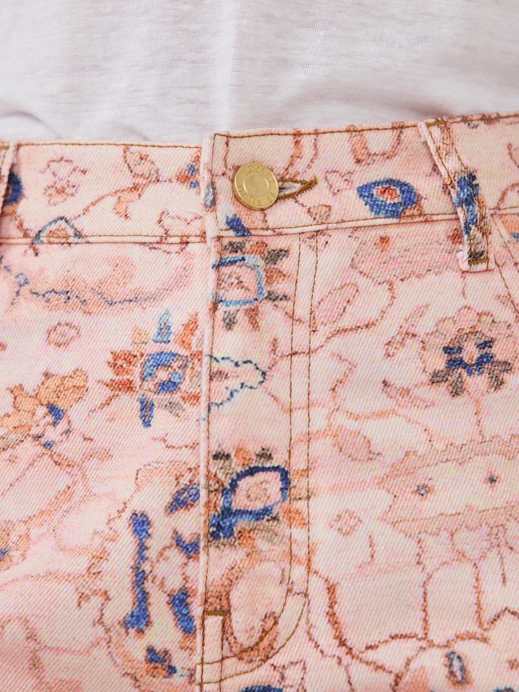 Desert Loom Wide Leg Jeans Pink