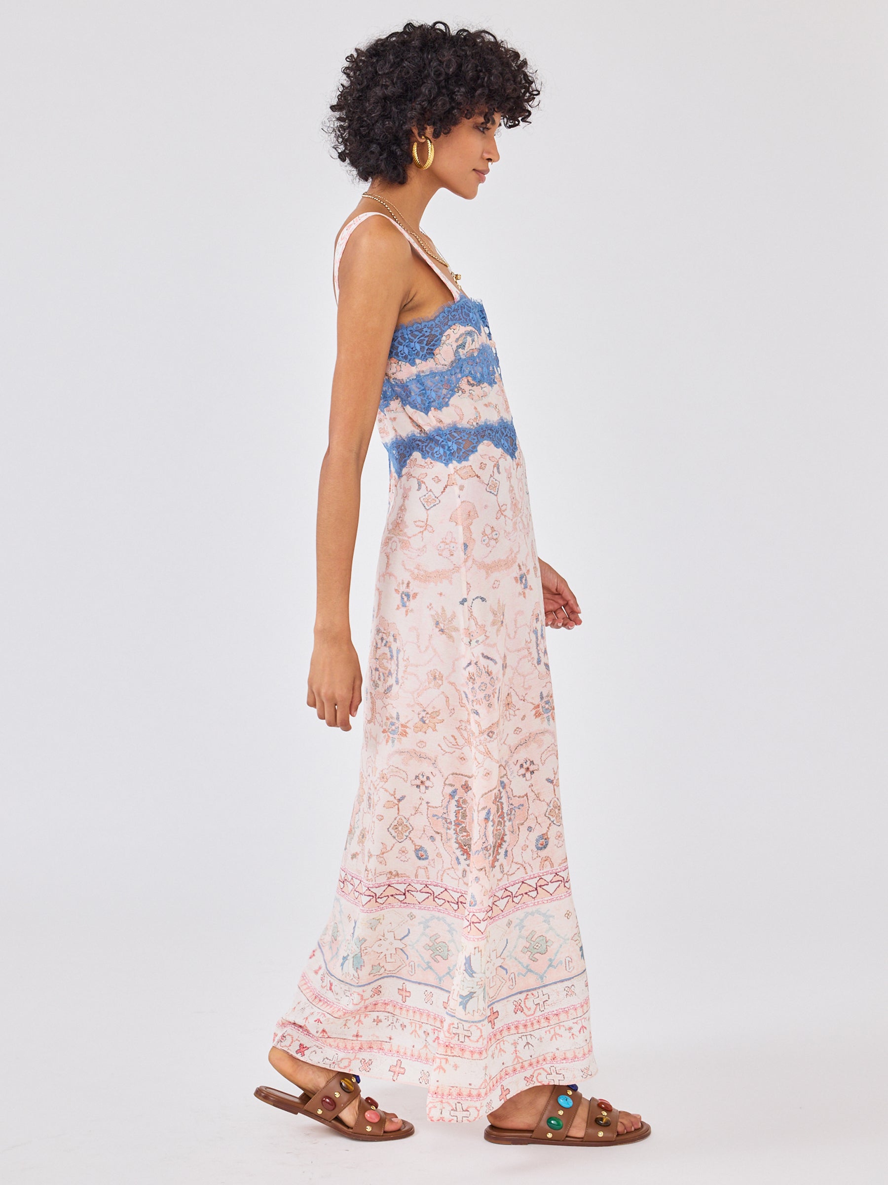 Desert Loom Silk Dress Pink