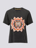Psychedelic Leopard T-Shirt Acid Wash