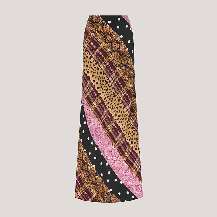 Edie Silk Skirt Multi