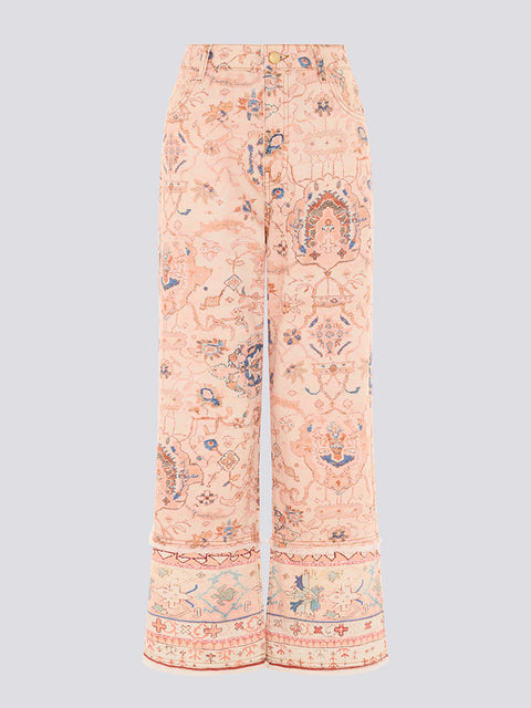 Desert Loom Wide Leg Jeans Pink