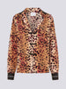 Natural Cheetah Silk Pyjama Blouse
