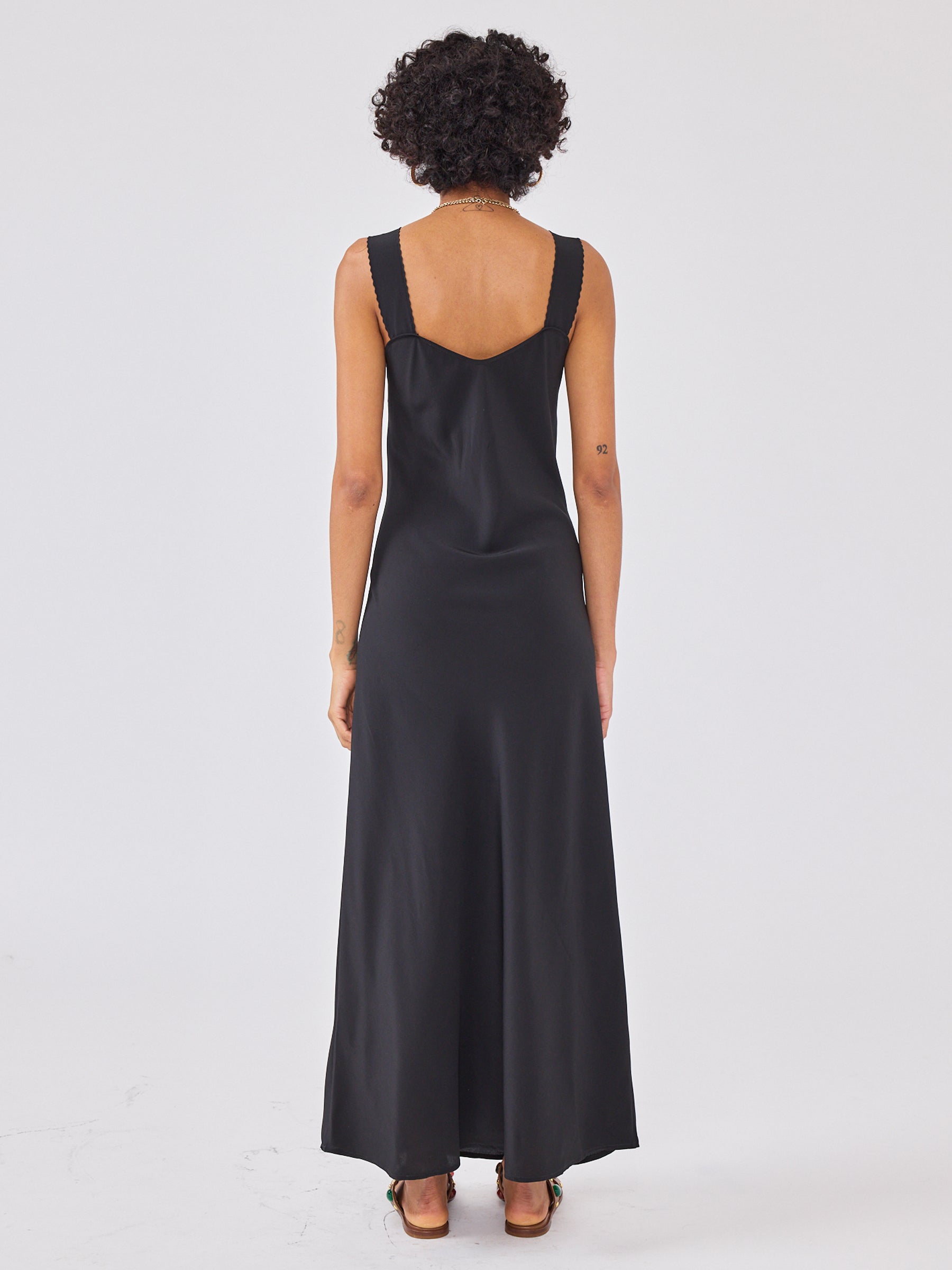 Raye Silk Dress Black