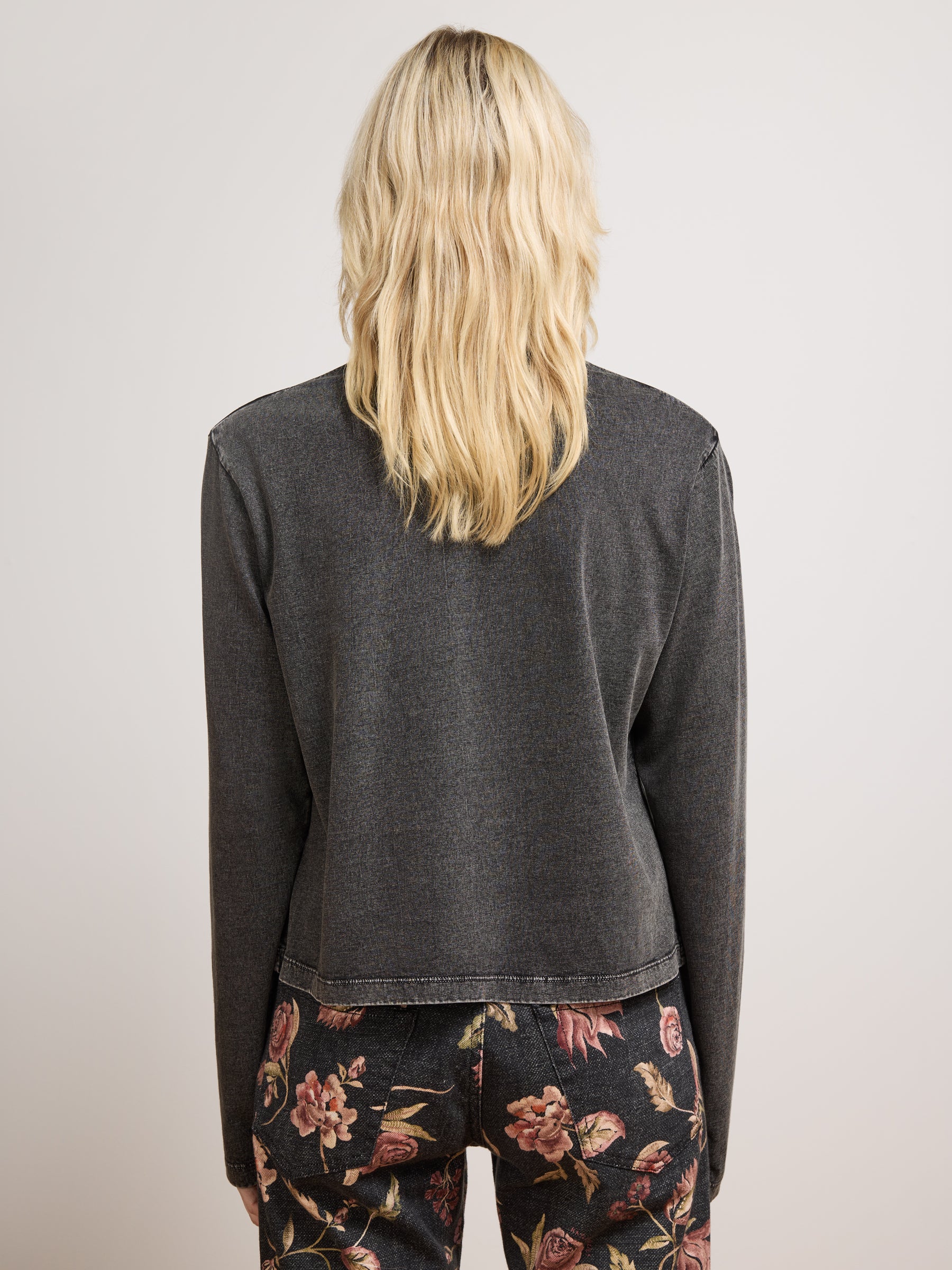 Smiley Love Long Sleeve T-Shirt Grey