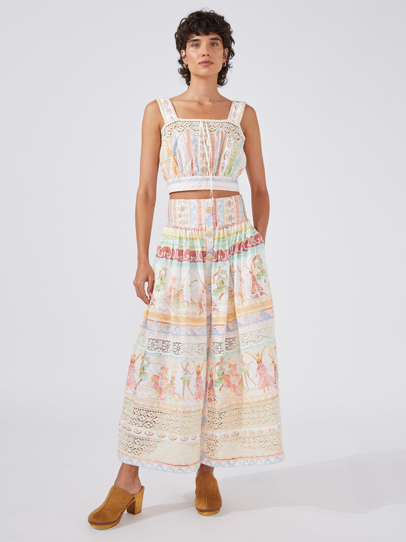 Dancing Girls Broiderie Anglaise Maxi Skirt