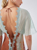 Tie Dye Low Back Silk Slip Dress