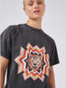 Psychedelic Leopard T-Shirt Acid Wash