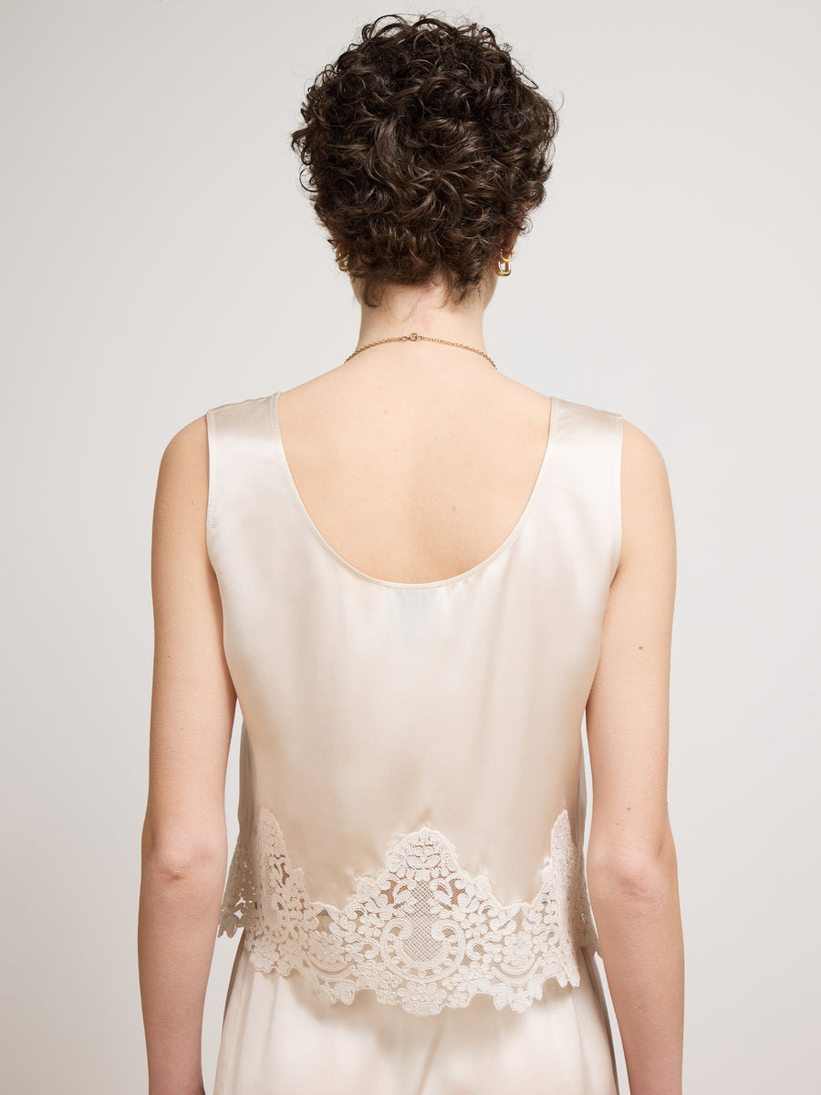 Carly Silk Cami Oyster