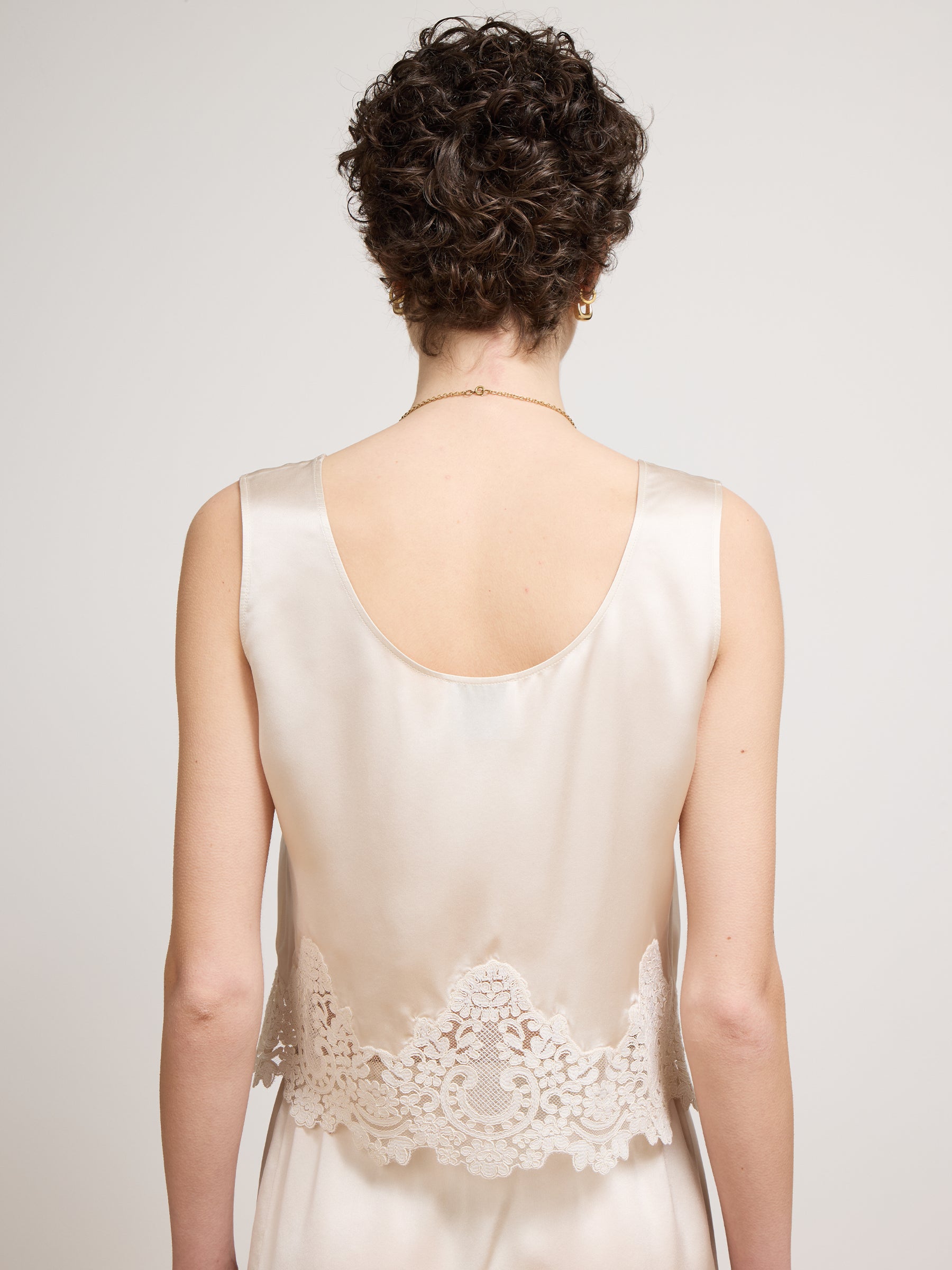 Carly Silk Cami Oyster