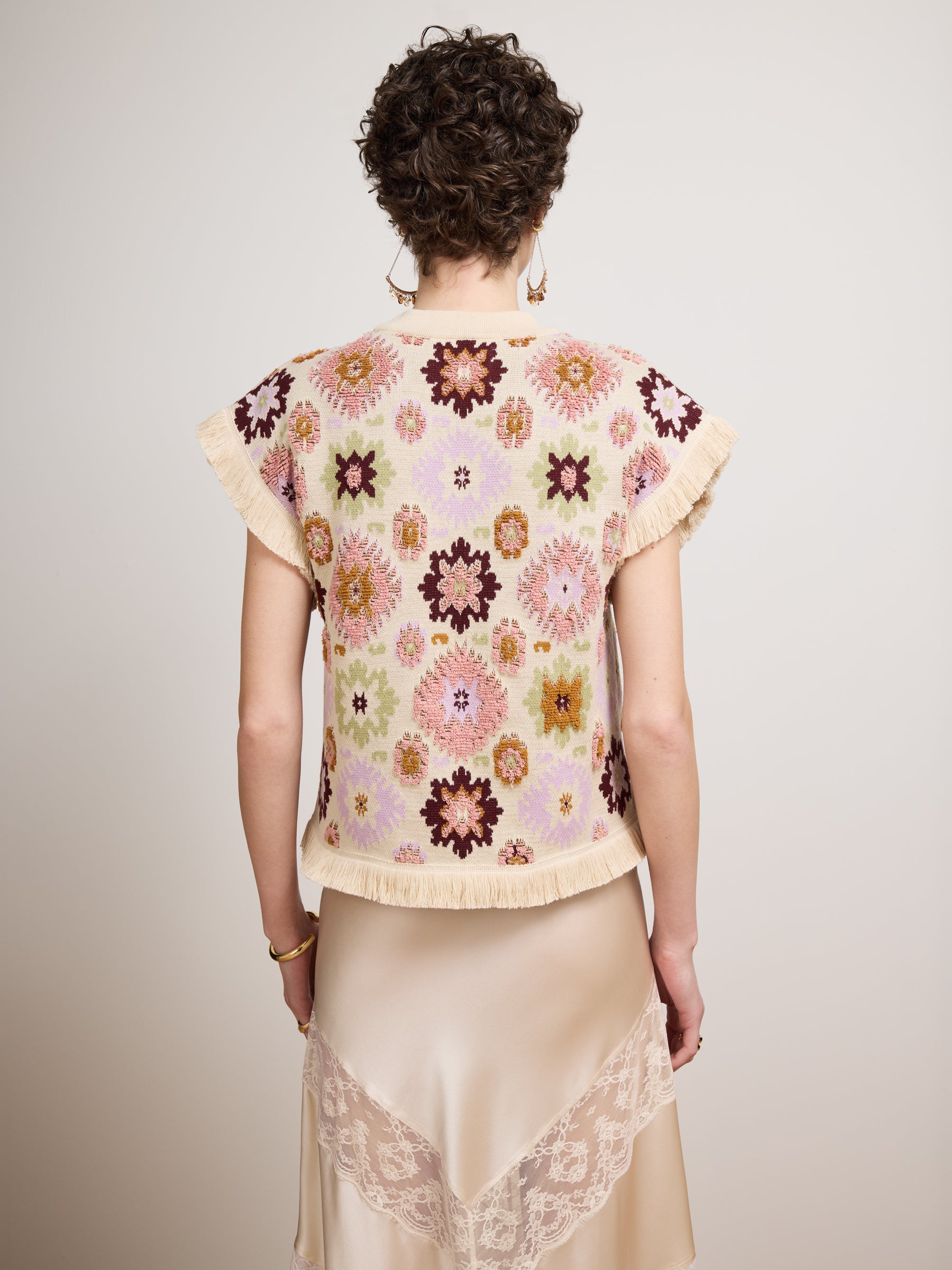 Soraya Waistcoat Ecru