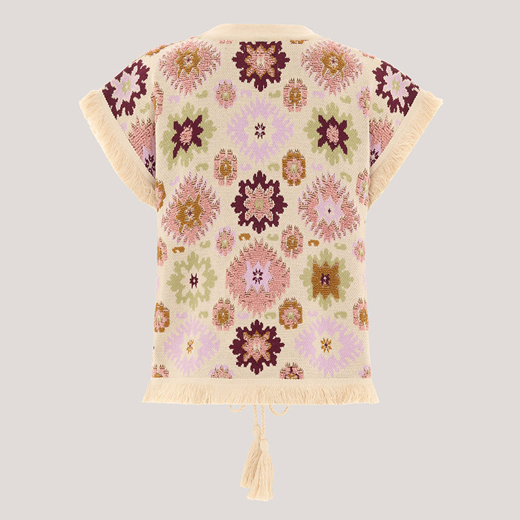 Soraya Waistcoat Ecru