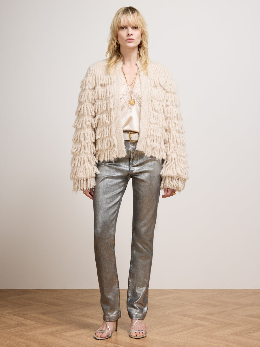 Suzi Cigarette Jeans Silver