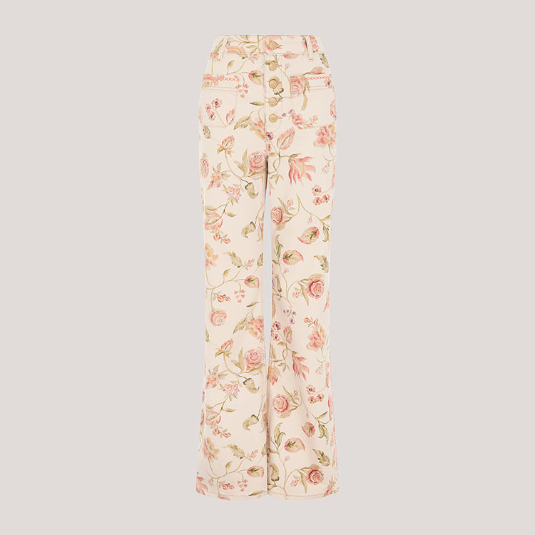 Talitha Flare Jeans Ecru