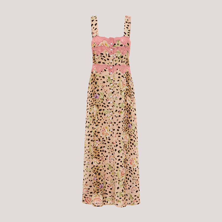Talitha Leo Silk Dress Multi