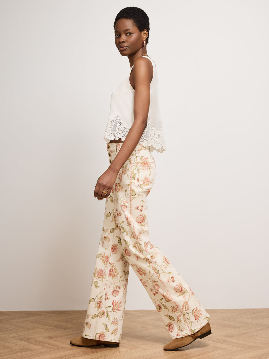 Talitha Flare Jeans Ecru