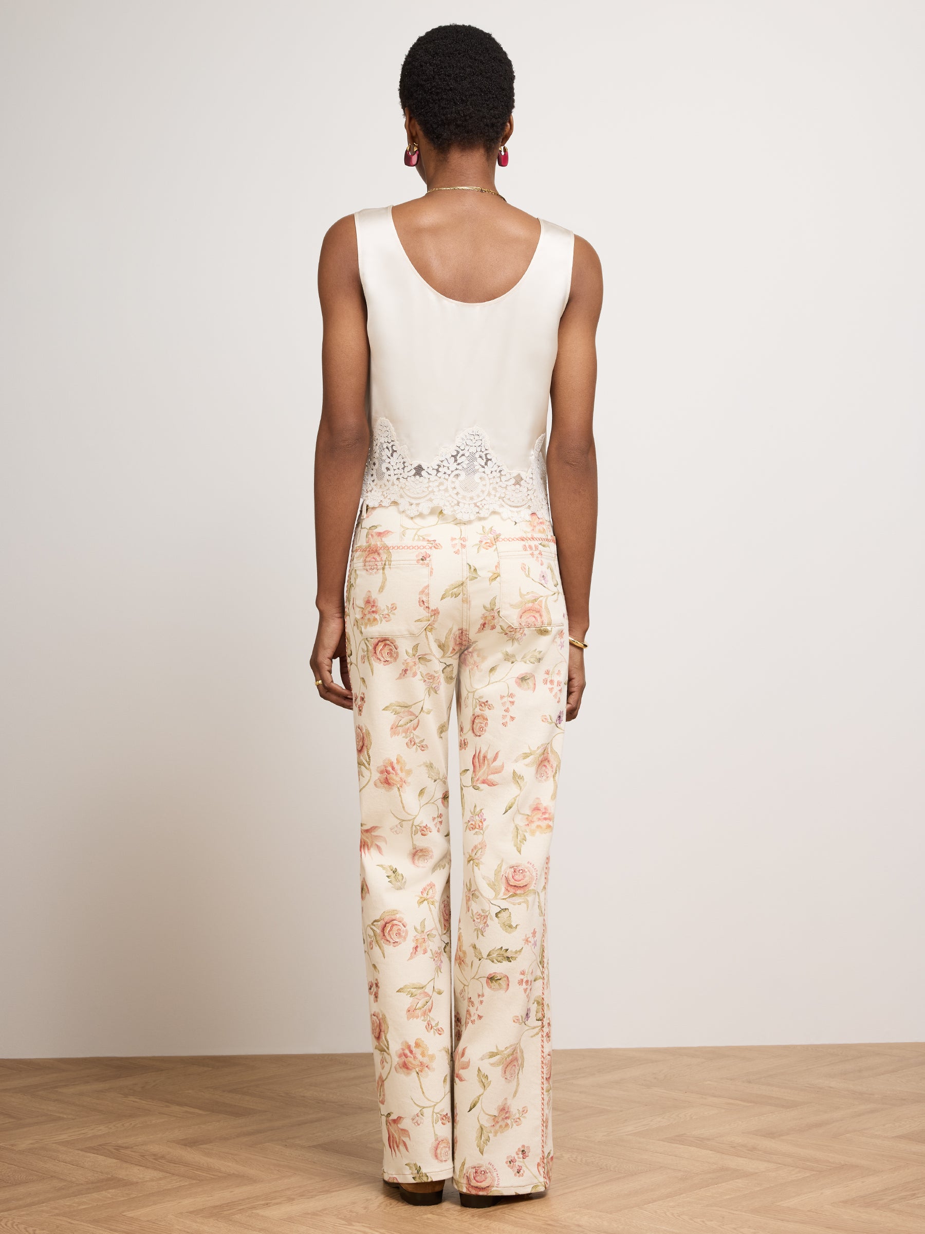 Talitha Flare Jeans Ecru