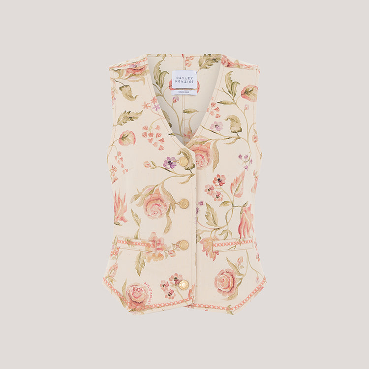 Talitha Waistcoat Ecru