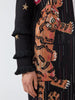 Tibetan Tiger Cotton Jacquard Cardigan Black