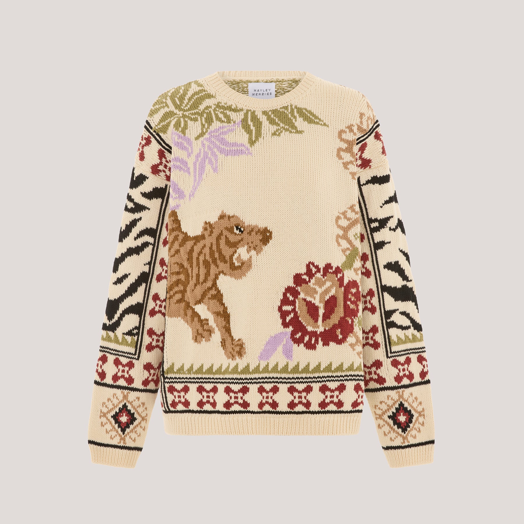 Tiger Loom Jumper Cream