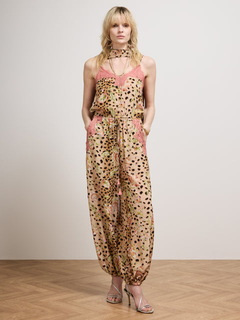 Talitha Leo Silk Jumpsuit Multi
