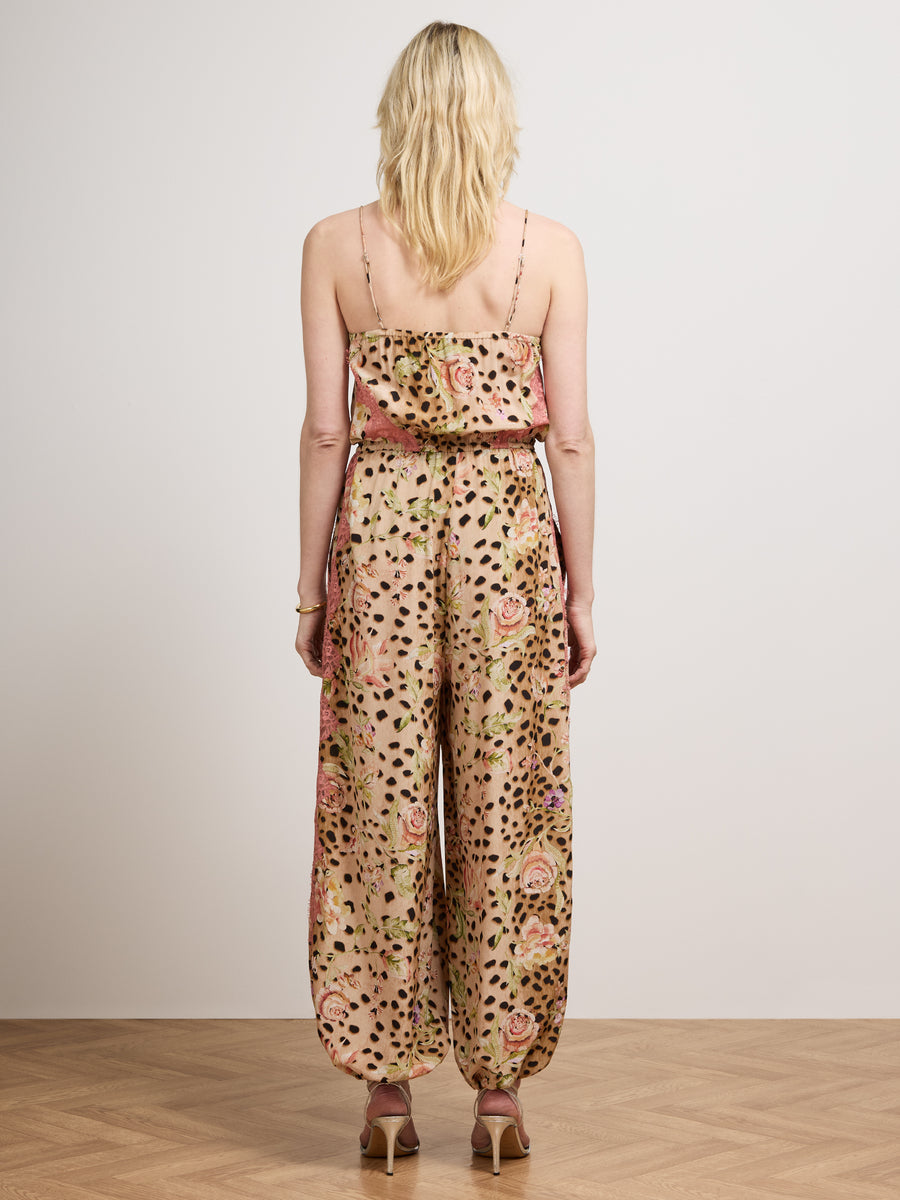 Talitha Leo Silk Jumpsuit Multi