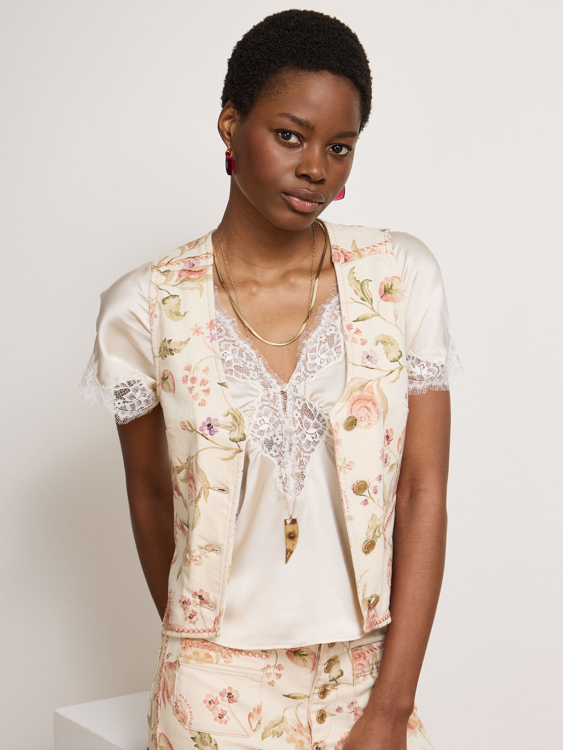 Talitha Waistcoat Ecru