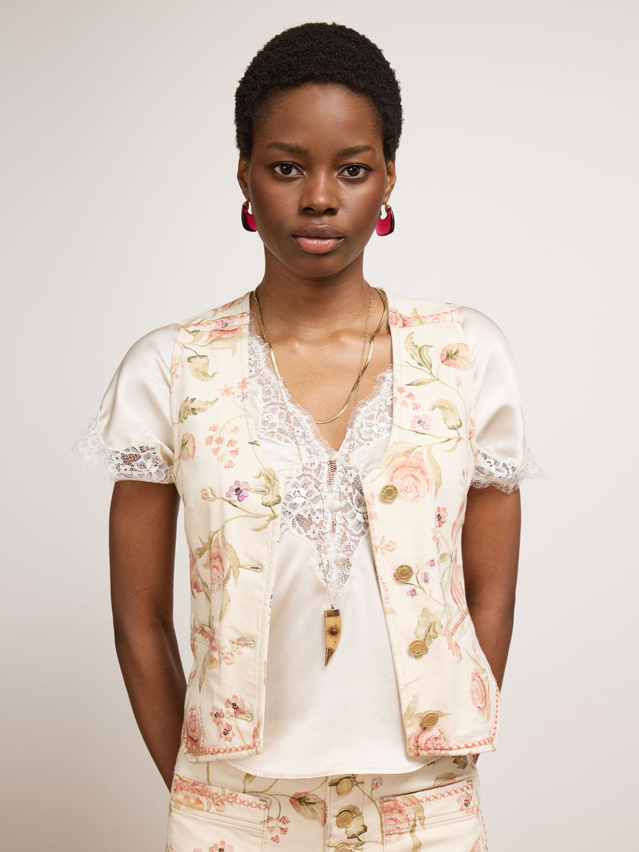 Talitha Waistcoat Ecru