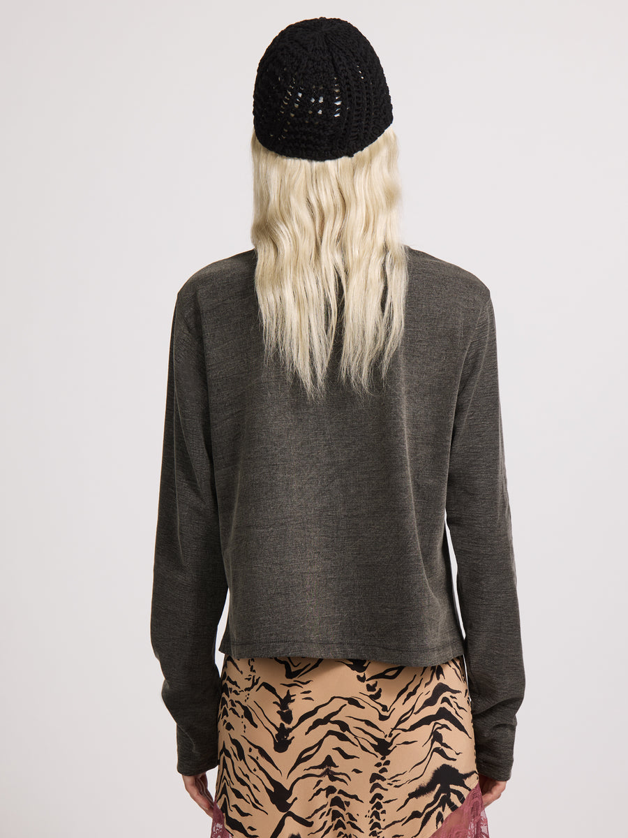 Tiger Loom Long Sleeve Tee Grey