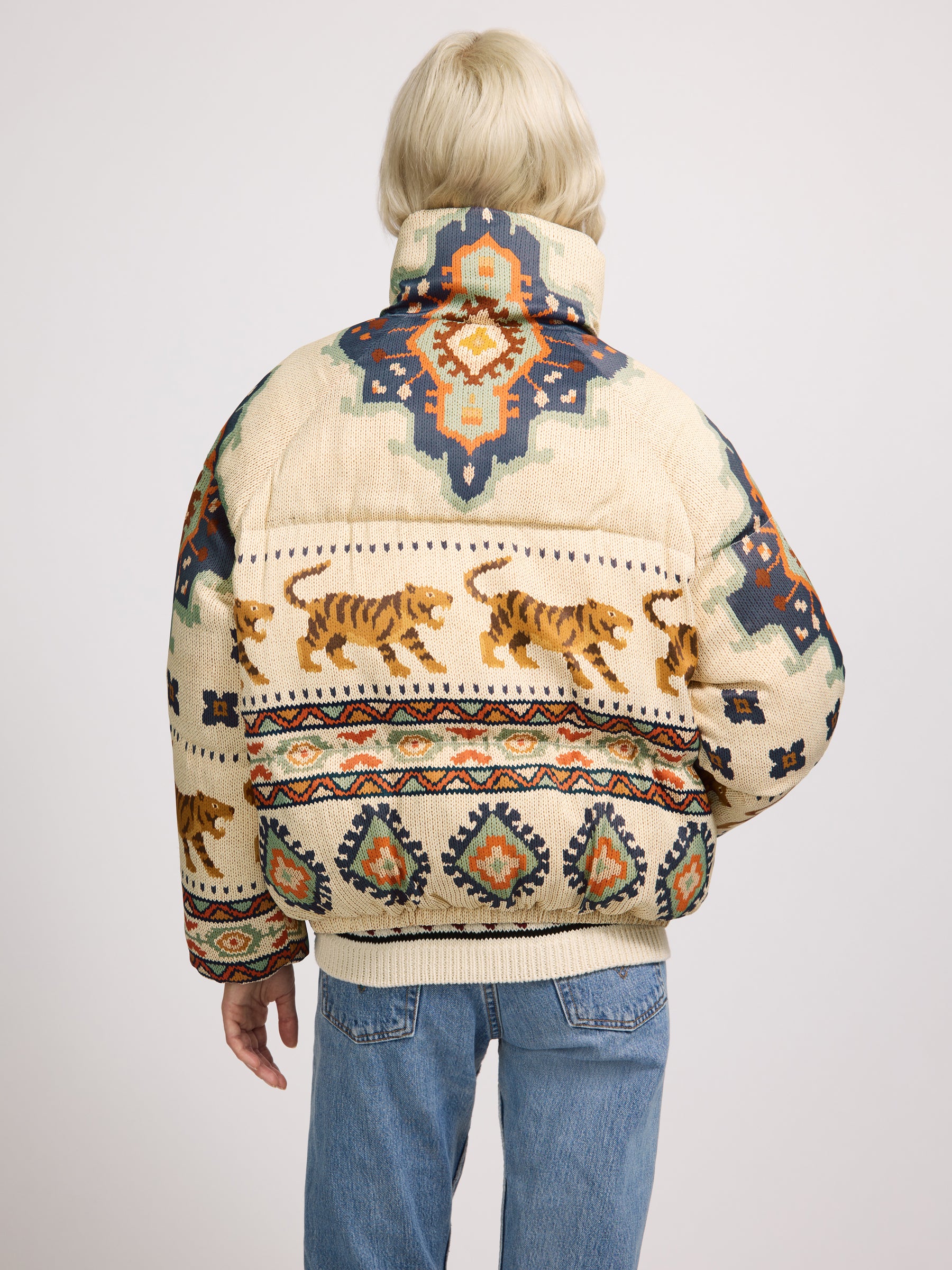 Tiger Loom Puffer Cream