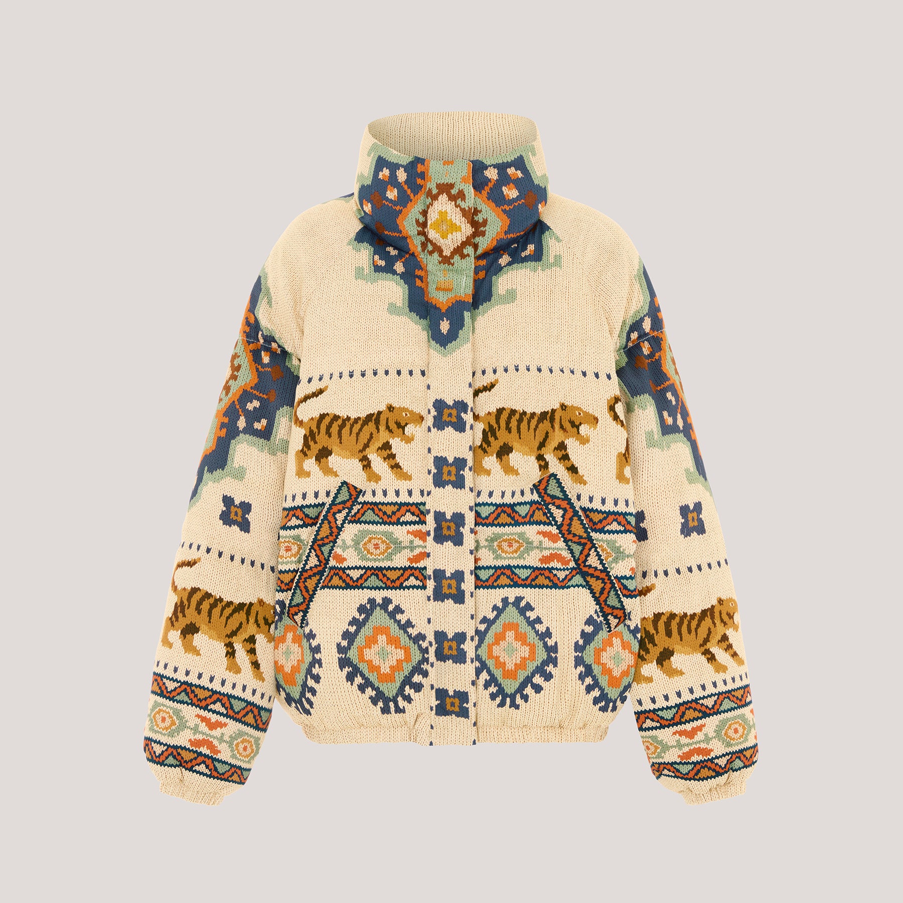 Tiger Loom Puffer Cream