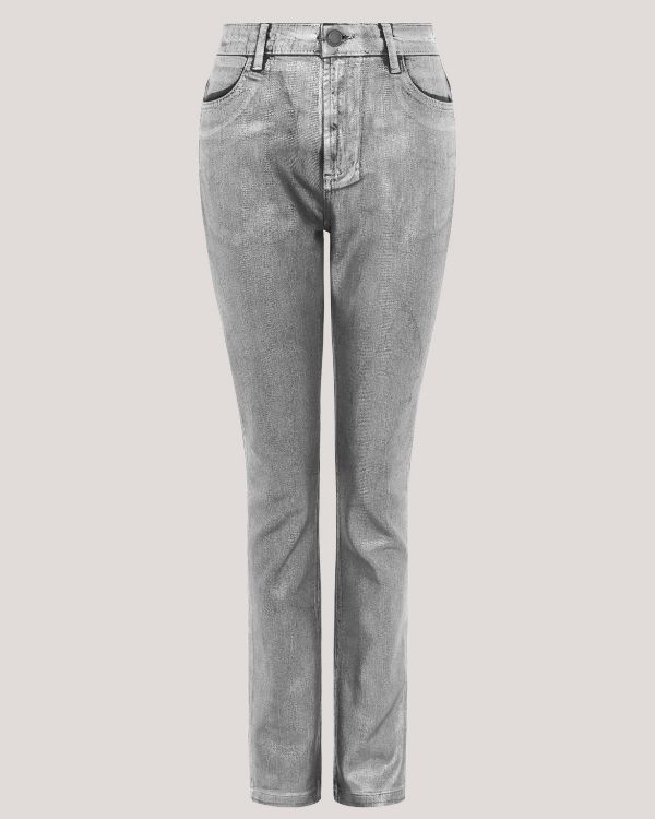 Suzi Cigarette Jeans Silver