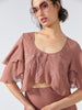 Vera Split Hem Top Burnt Rose