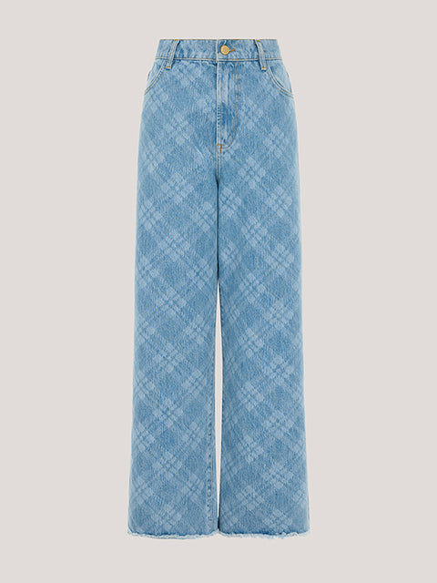 Viv Wide Leg Jeans Blue