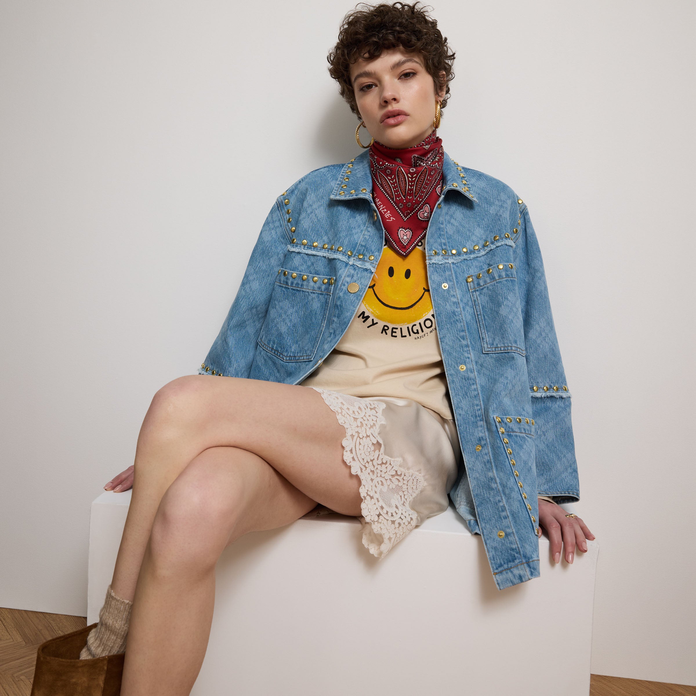 Viv Jacket Blue – Hayley Menzies