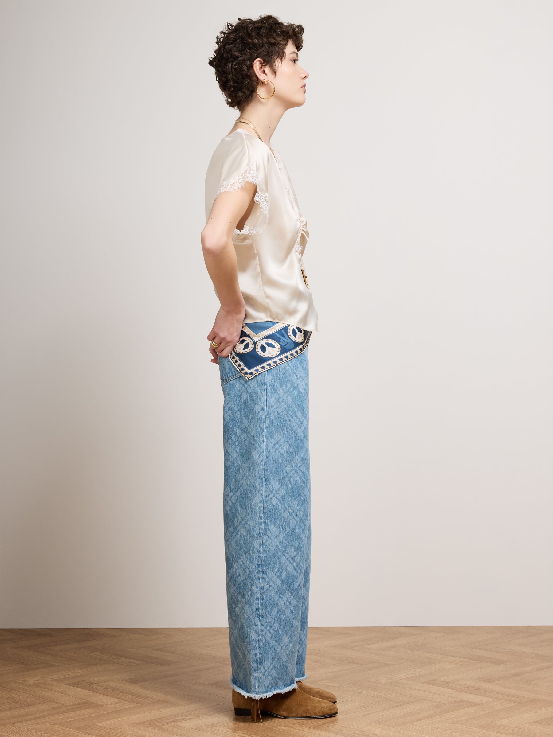 Viv Wide Leg Jeans Blue