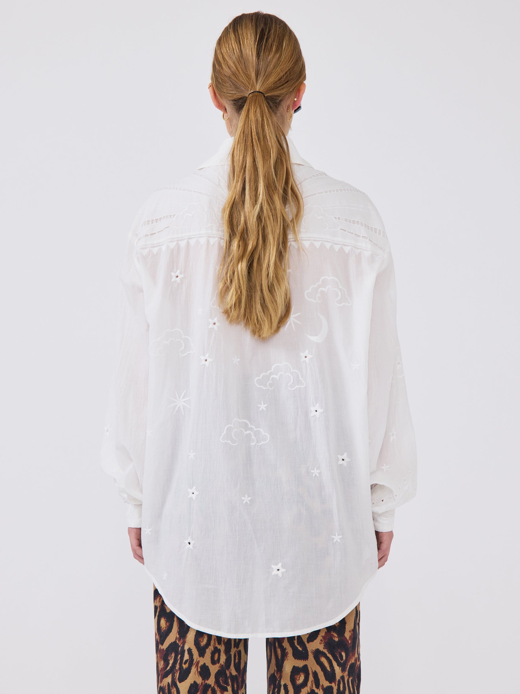 Eden Palm Shirt White