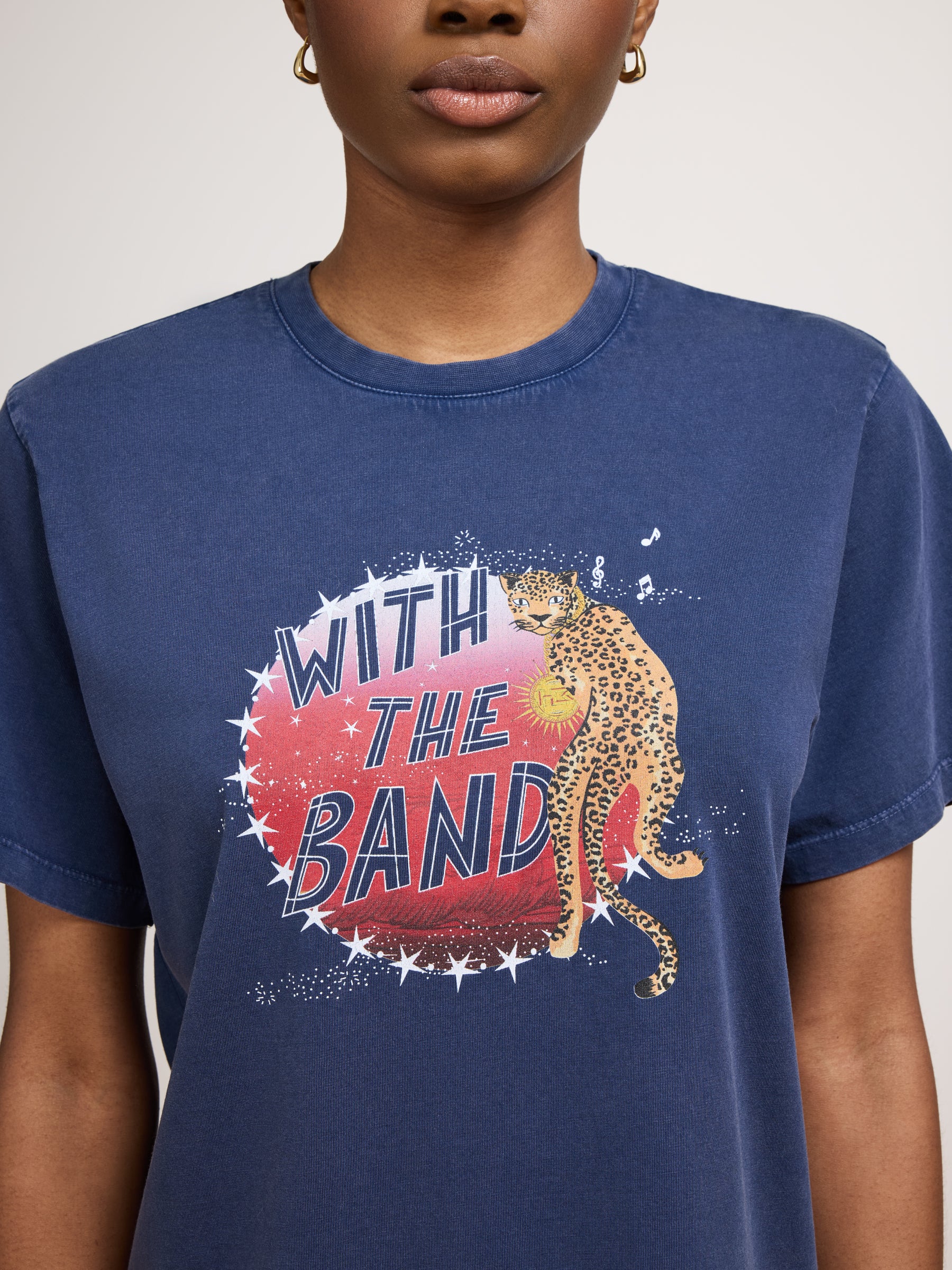 With the Band T Shirt Navy