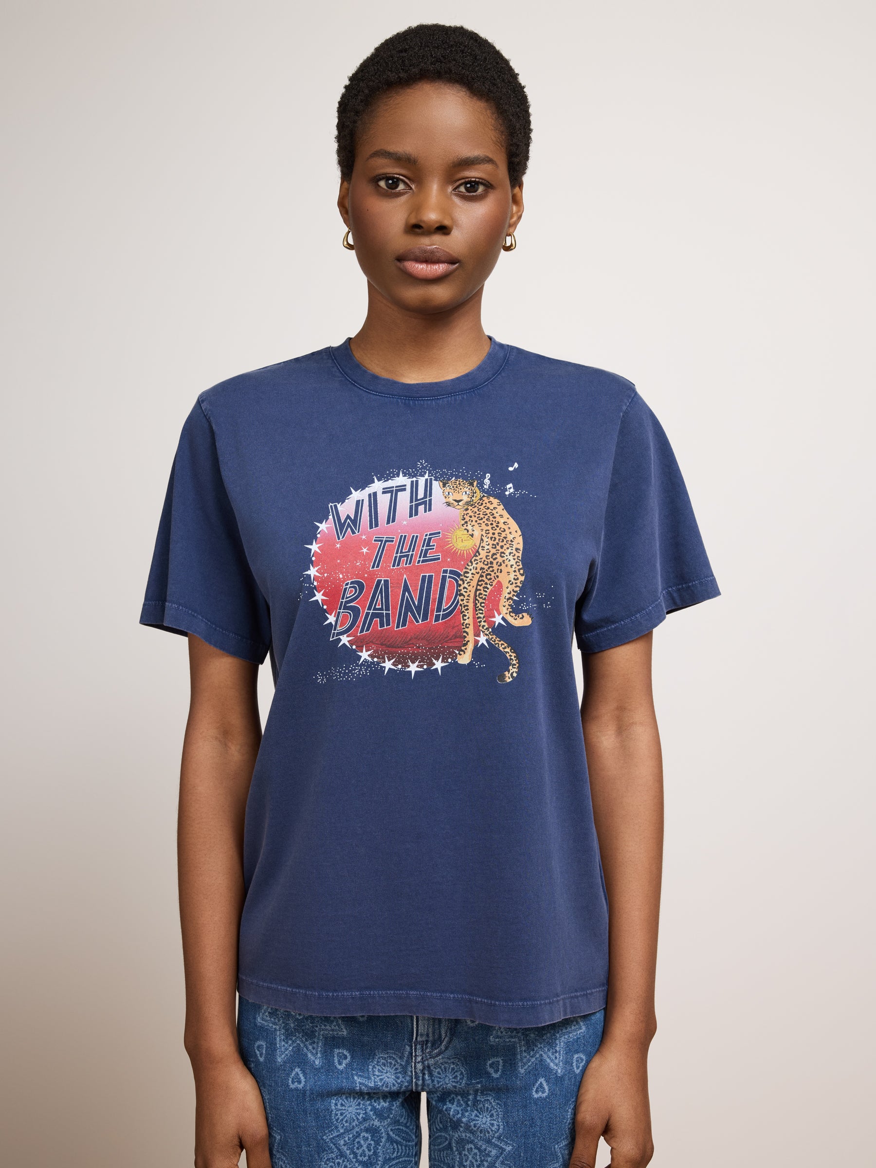 With the Band T Shirt Navy