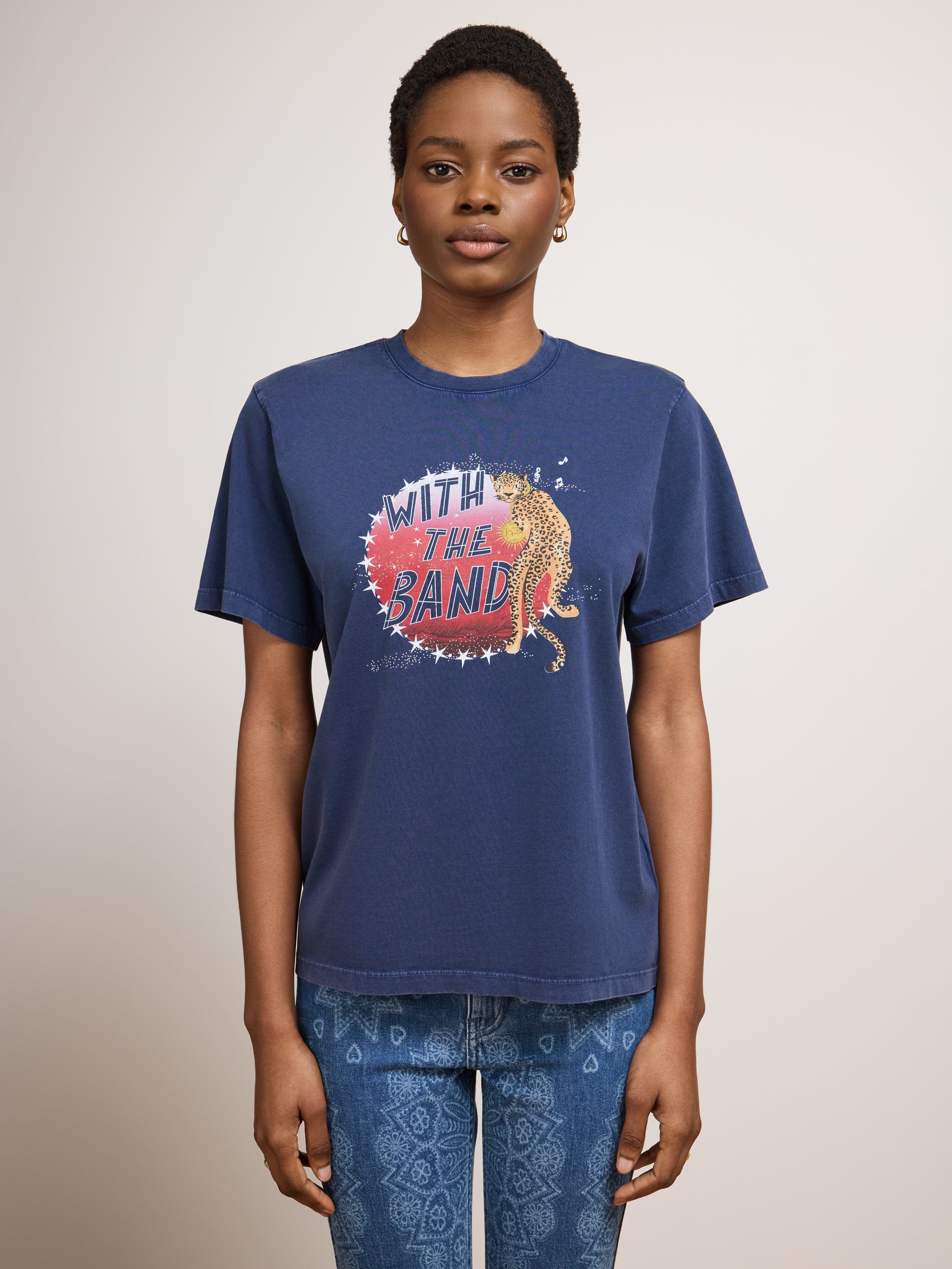 With the Band T Shirt Navy