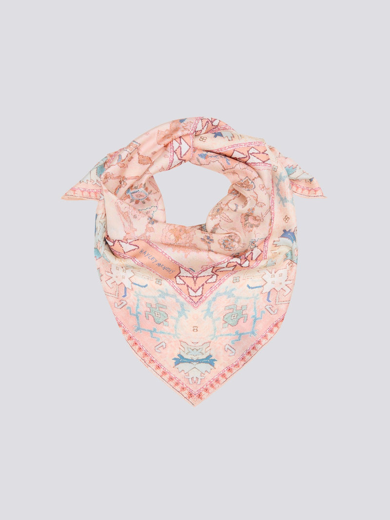 Desert Loom Silk Scarf Pink