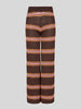 Shimmer Stripe Bronze Wide Leg Trousers