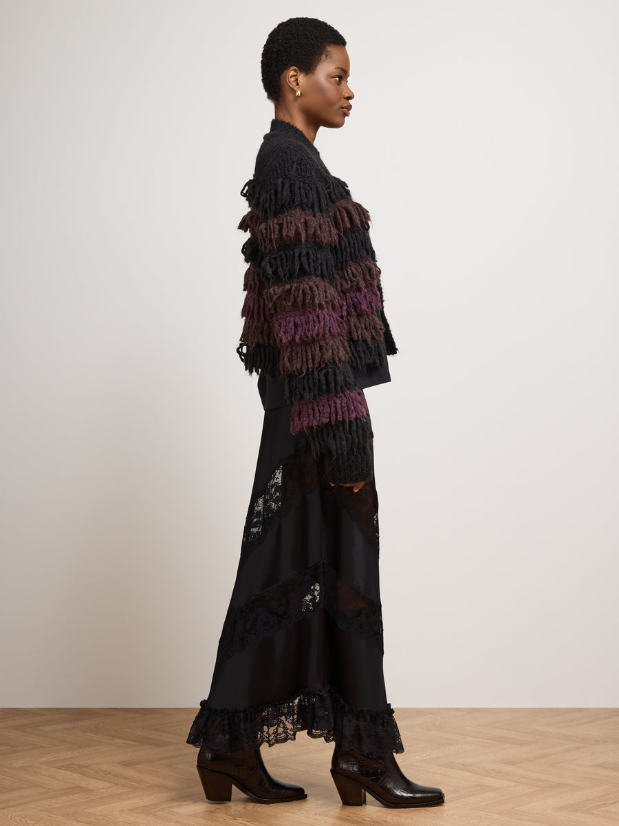 Willa Silk Skirt Black