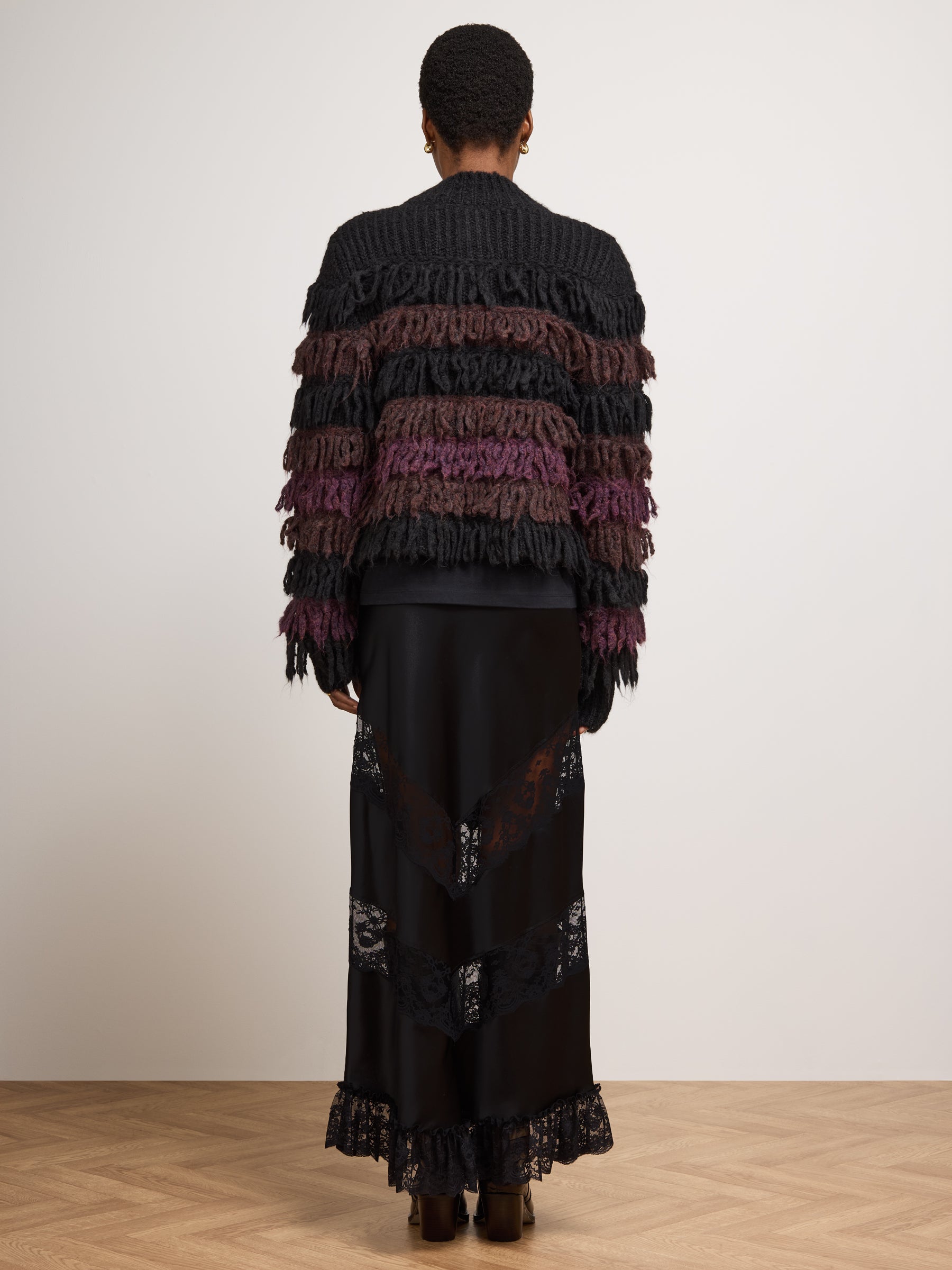 Willa Silk Skirt Black
